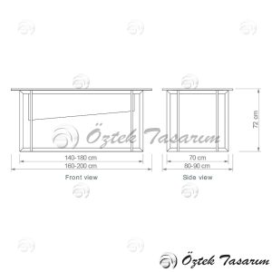 BALANCE M2 Office Table - Görsel 5