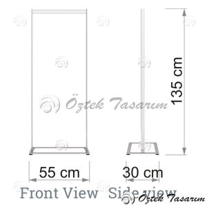 TD 177 Tie & Belt Display Stand - Görsel 3