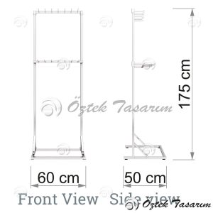TD 43 Tie & Belt Display Stand - Görsel 3