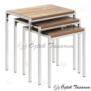 CREA S40 3 LÜ ZİGON SEHPA [ TD 138 ] [ TD 139 ] - Görsel 2