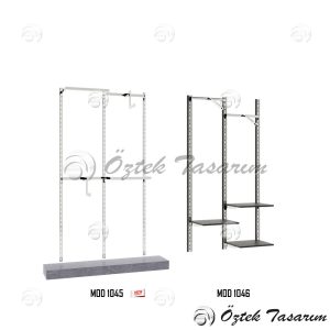 MOD 1045-1046 Konik & İtalyan Konik Raf & Askı Duvar Sistemi - Görsel 3