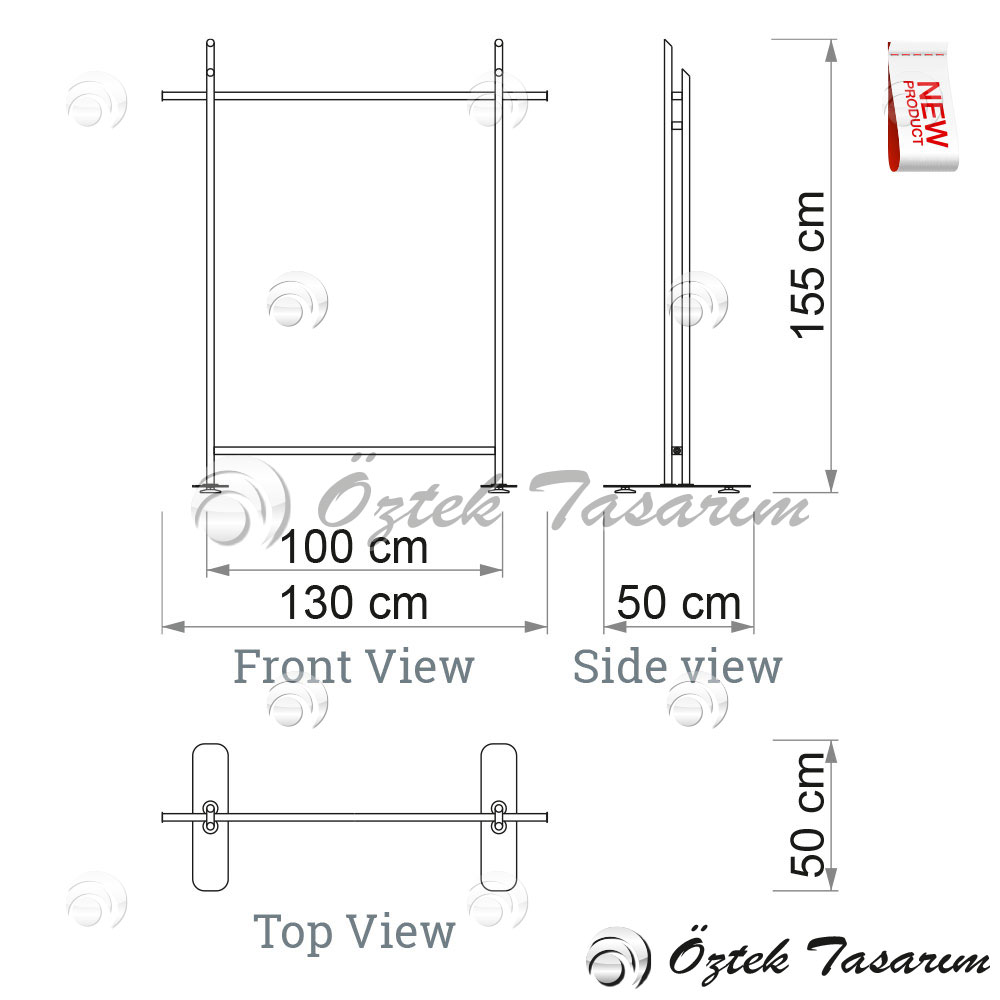 Labelled Rota Stand ROTA S148 Orta Stand – Öztek Tasarım