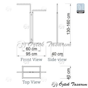ROTA S50 Demonte Yükseklik Ayarlı Orta Stand [ TD 101 ] - Görsel 5